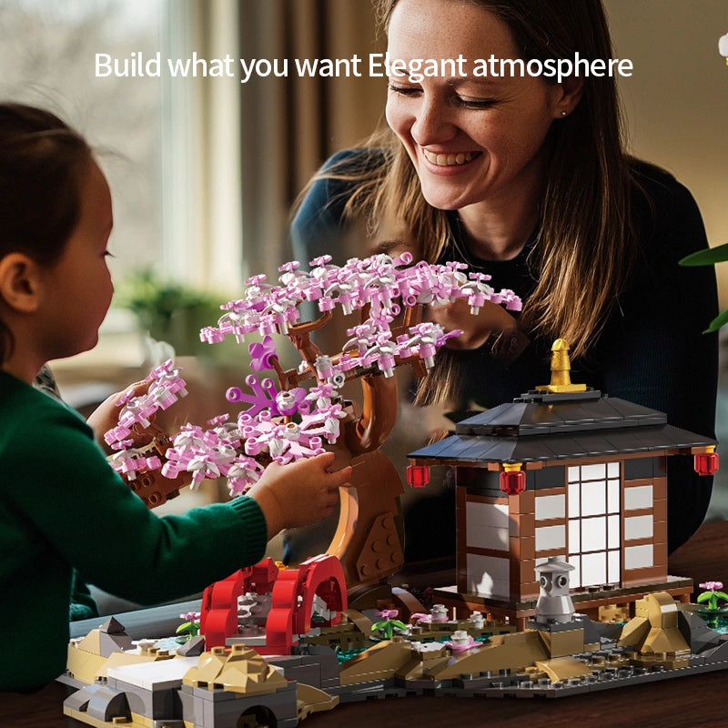 Xbert 66100 Cherry Blossom Garden Building Set