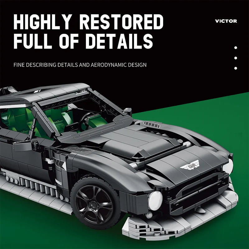 Reobrix 11028 Aston Martin Victor Toy Car Building Blocks