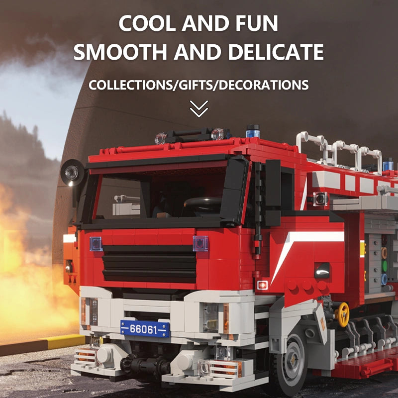 Xbert 66061 Bi-Directional Driving Fire Rescue Vehicle Building Set