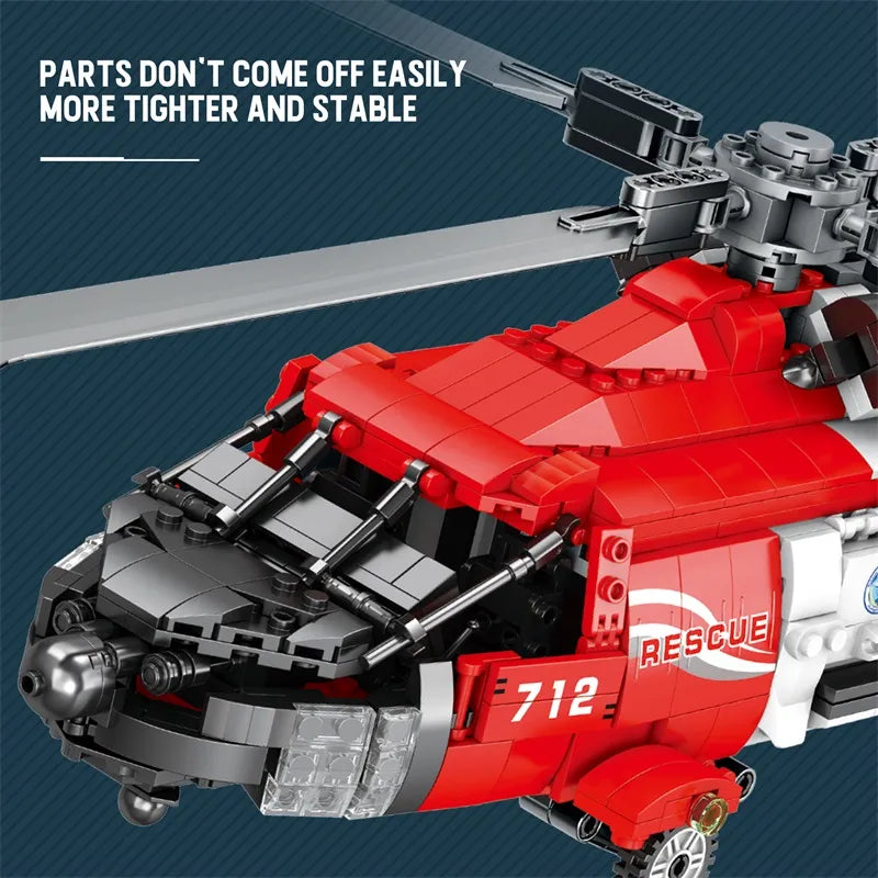 Reobrix 33026 HH-60J Rescue Helicopter Building Set
