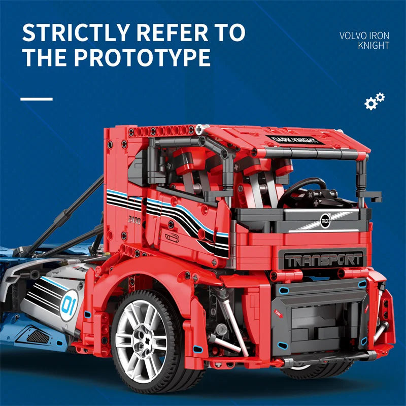 Reobrix 11008 Volvo Truck Toy Building Blocks