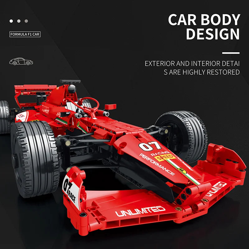 Reobrix 11007 Ferrari F1 Toy Car Building Blocks