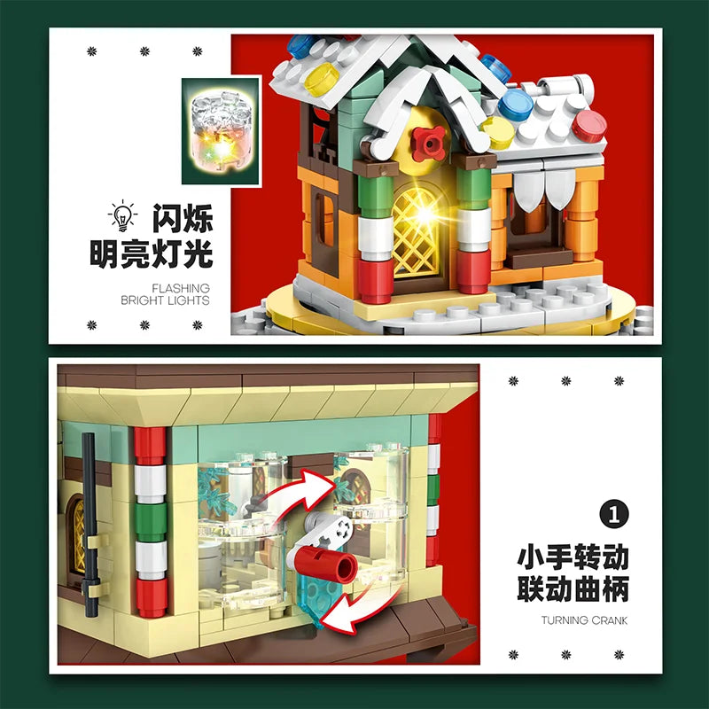 Reobrix 66004 Santa Claus Building Set with LED