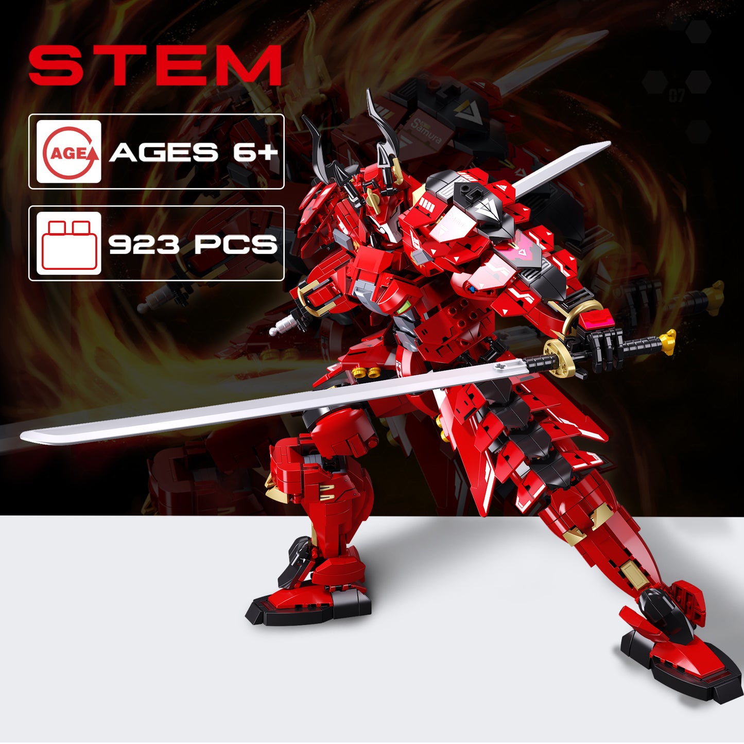 Samurai-Krieger-Mech-Bausatz