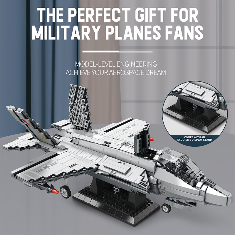 Reobrix 33021 F-35 Militär-Kampfjet-Bausatz 