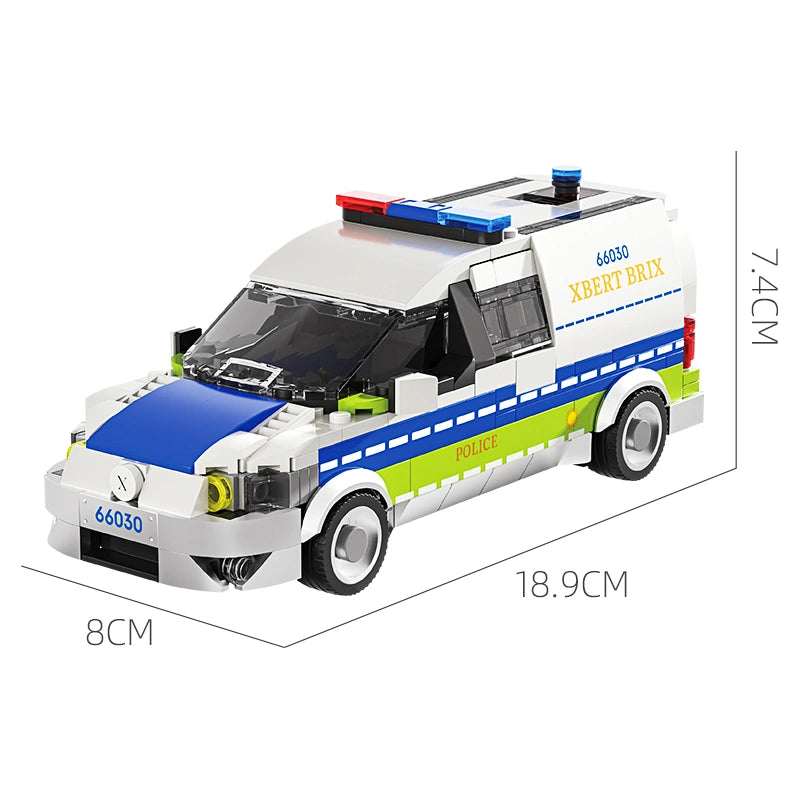 Xbert 66030 European Police Van Building Set
