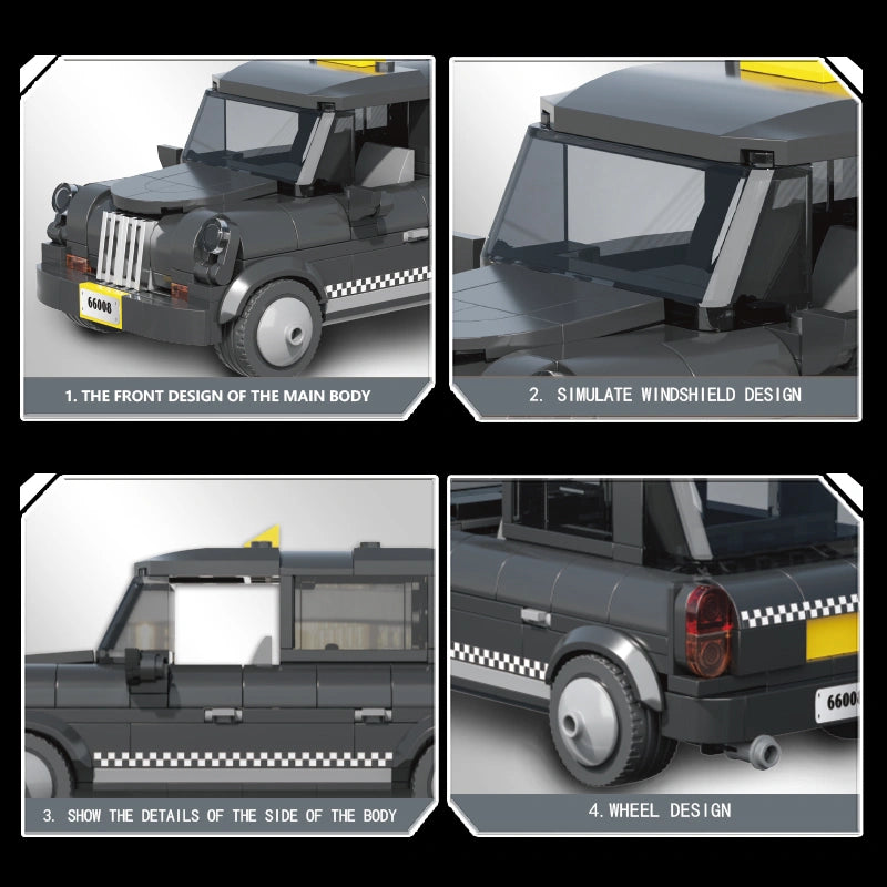 Xbert 66008 Taxi Car Model Building Set