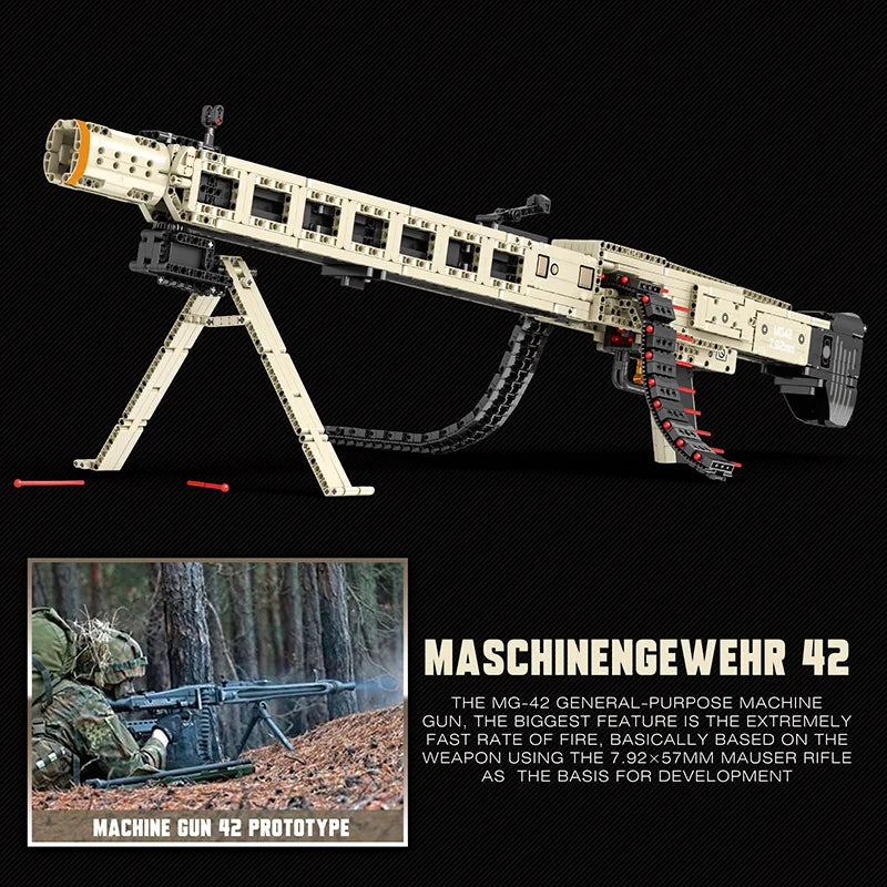 Reobrix 77006 MG-42 Building Set with Automatic Shooting