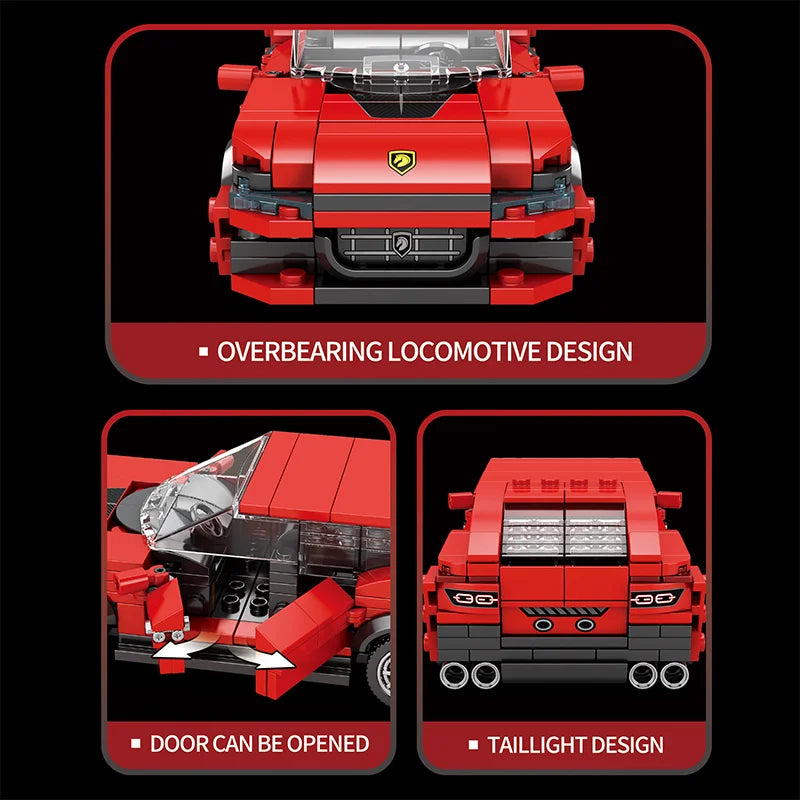 Reobrix 689 Ferrari PUROSANGUE Toy Car Building Set