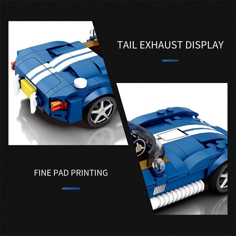 Reobrix 812 Shelby Cobra Toy Car Building Set