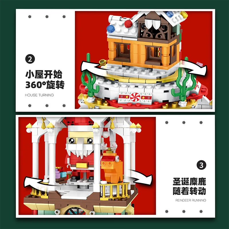 Reobrix 66004 Santa Claus Building Set with LED