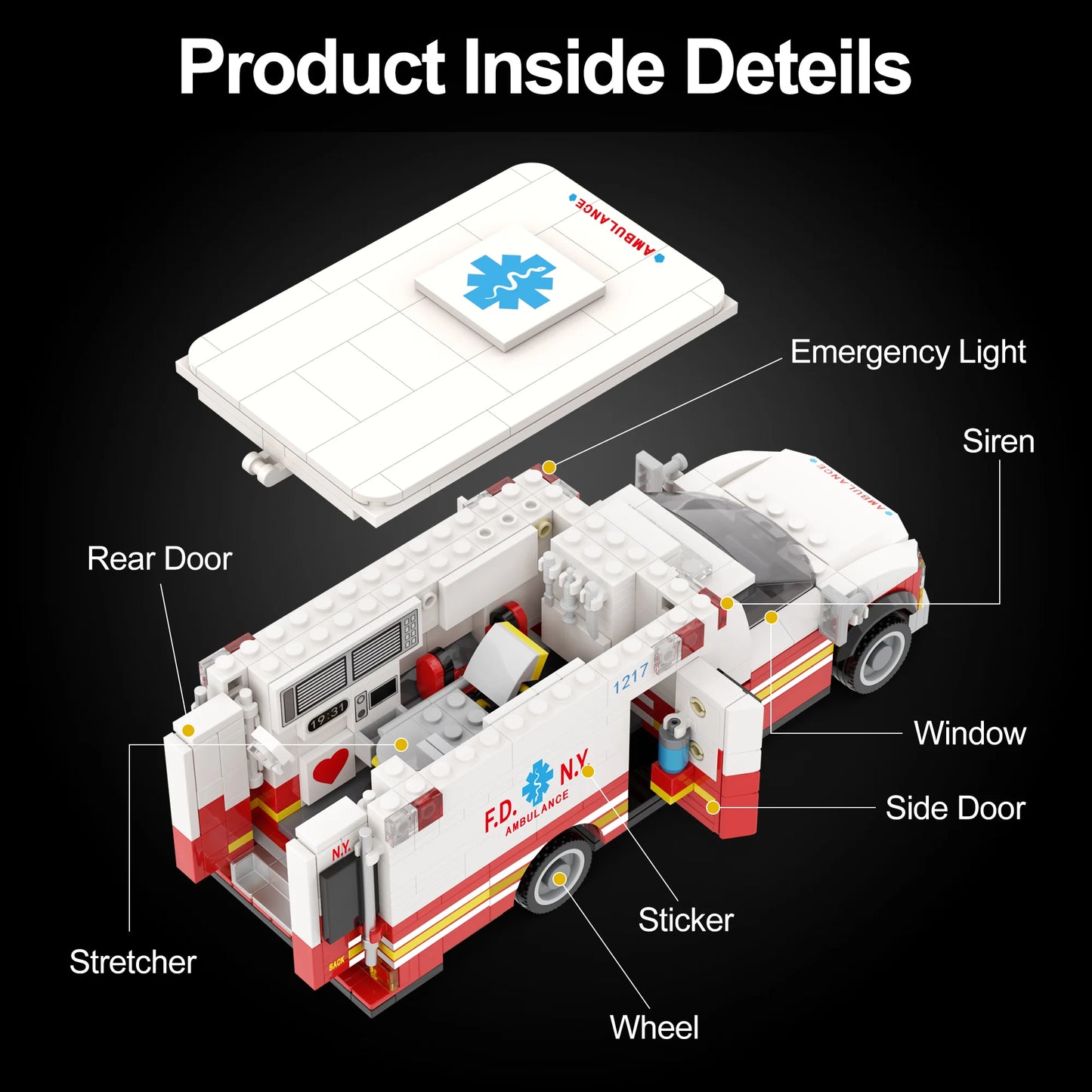 Amazing Block 10003 AMERICAN AMBULANCE