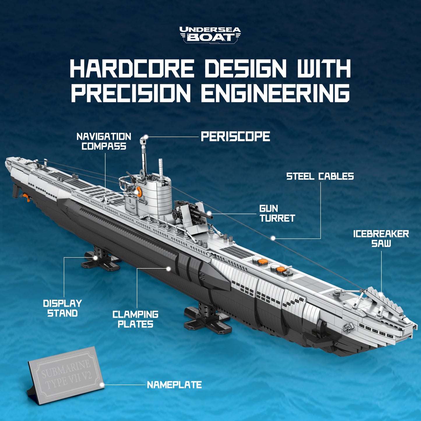Reobrix 33050 U-Boat Submarine Building Set