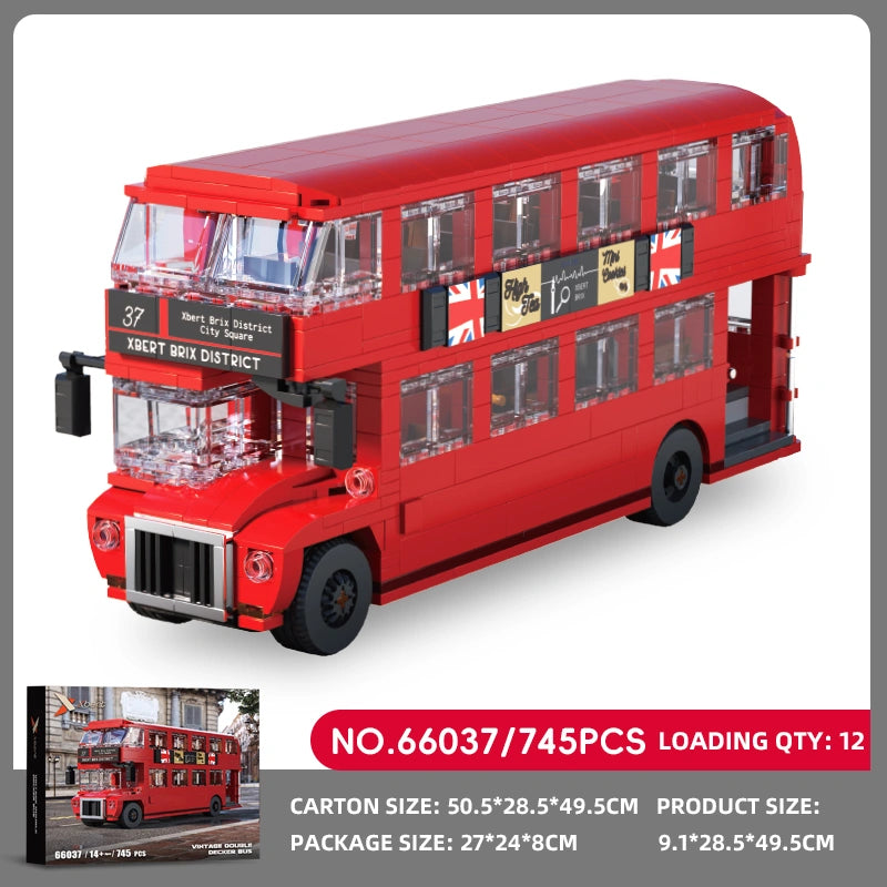 Xbert 66037 Vintage Double Decker Bus Building Set