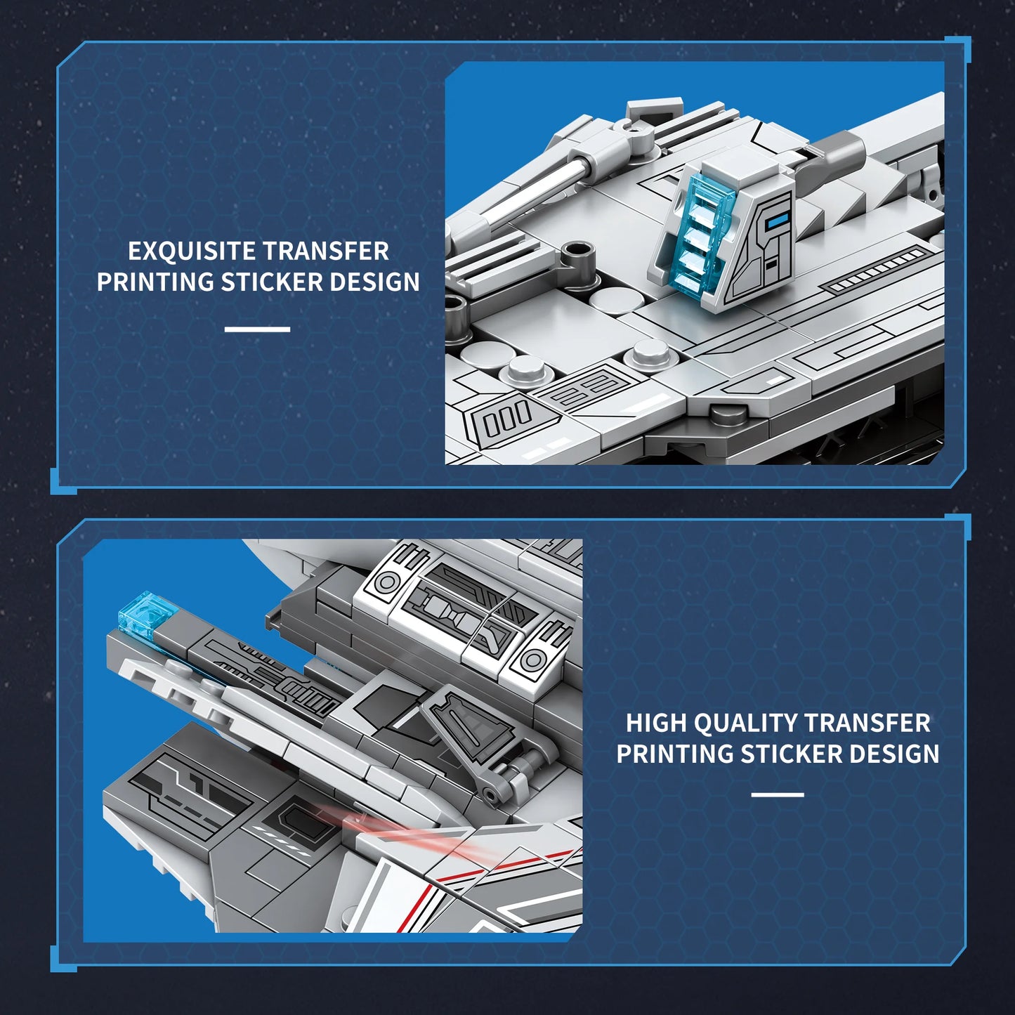 Reobrix 787 MQ-25 Stingray Building Blocks Set