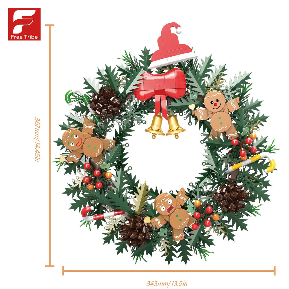 FreeTribe 11029 Christmas Gingerbread Wreath