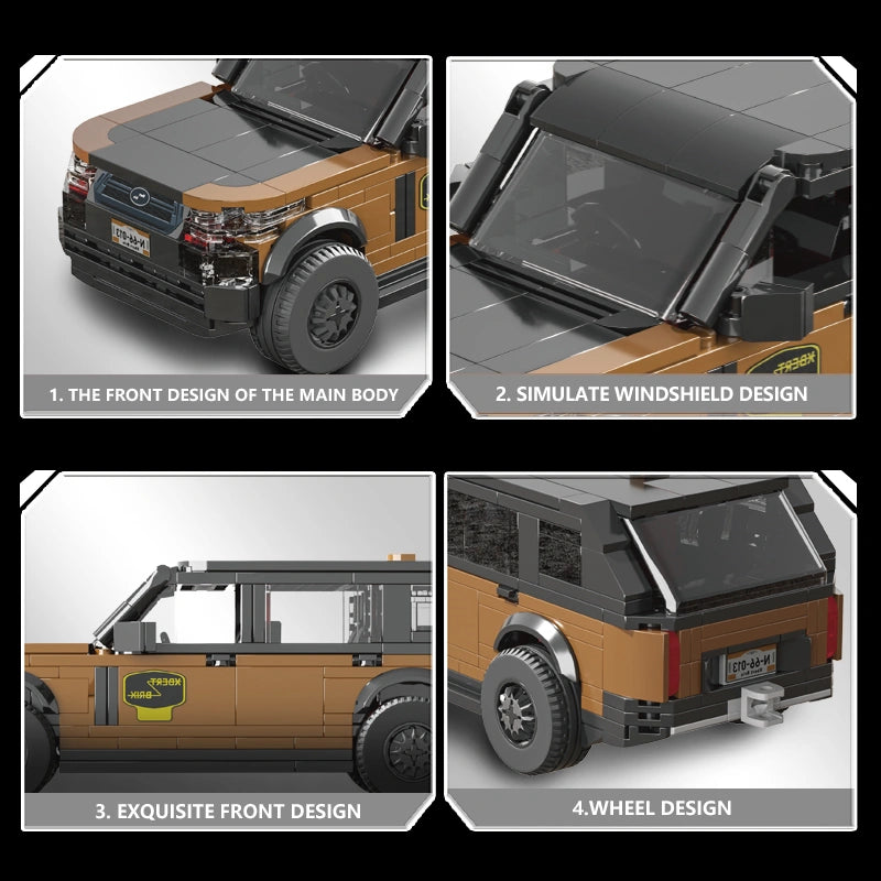 Xbert 66013 Real Traveller P400 Car Model Building Set