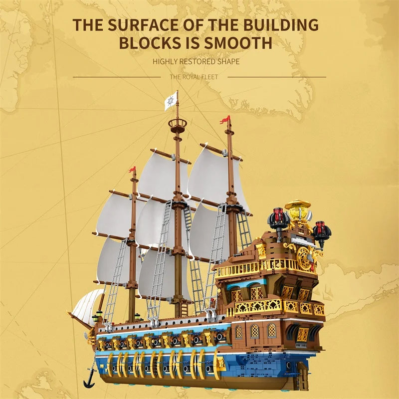 Reobrix 66011 Royal Pirate Ship Building Set