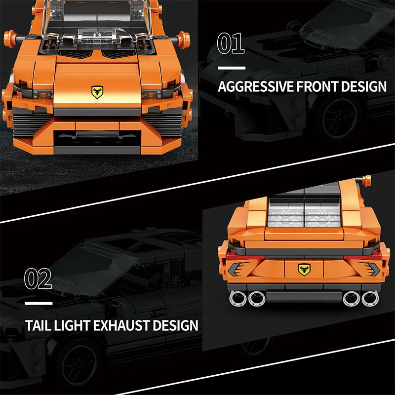 Reobrix 690 Lamborghini Urus Toy Car Building Set
