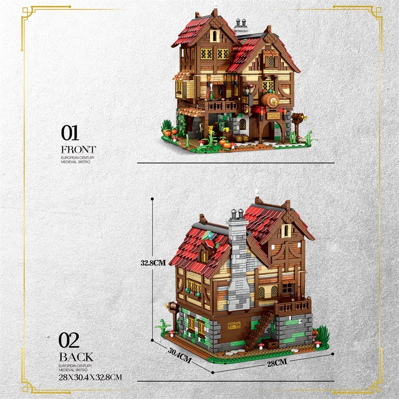 Reobrix 66018 Medieval Tavern Building Set