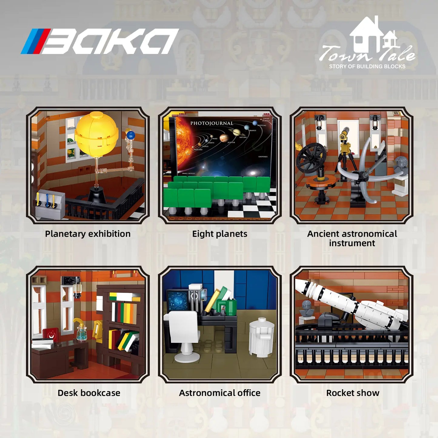 BAKA 33229 Astronomy Museum Building Set