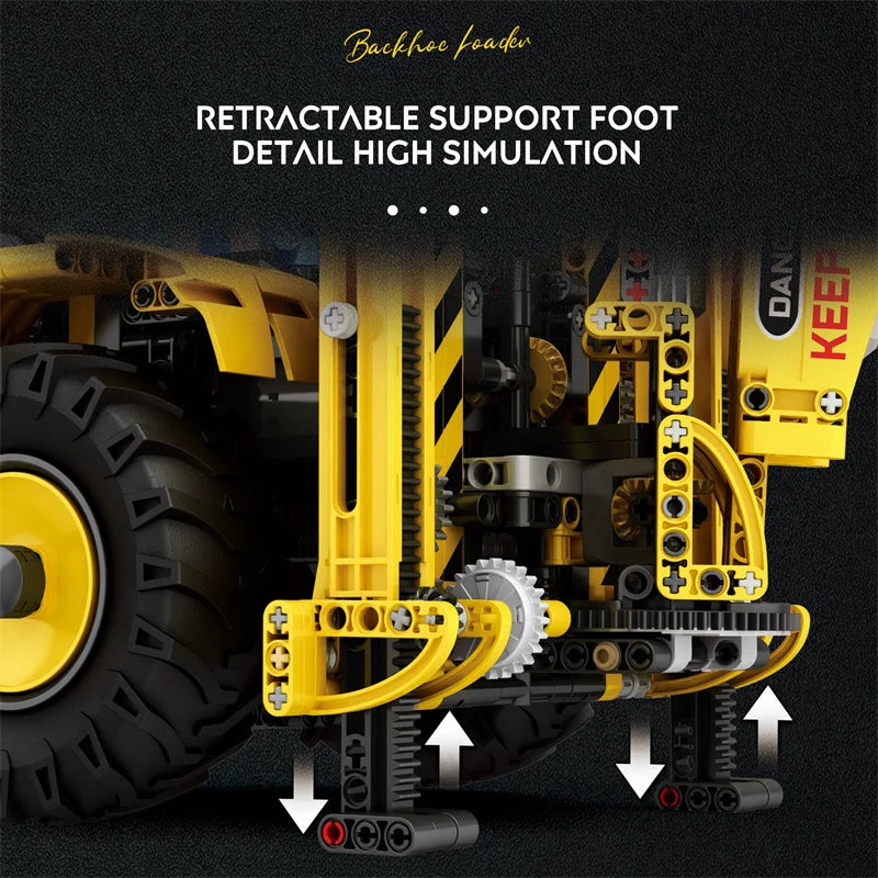 Reobrix 22018 Excavator and Bulldozer 2 in 1 Building Set