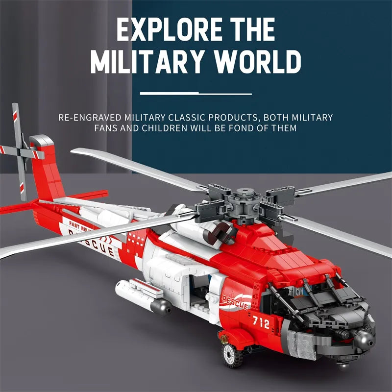 Reobrix 33026 HH-60J Rescue Helicopter Building Set