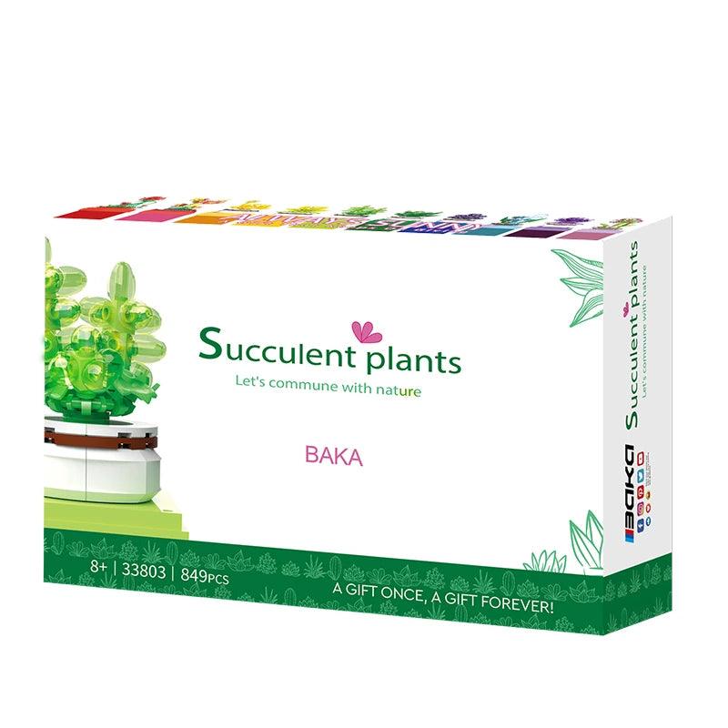 BAKA 33803 Succulent Plants Building Set