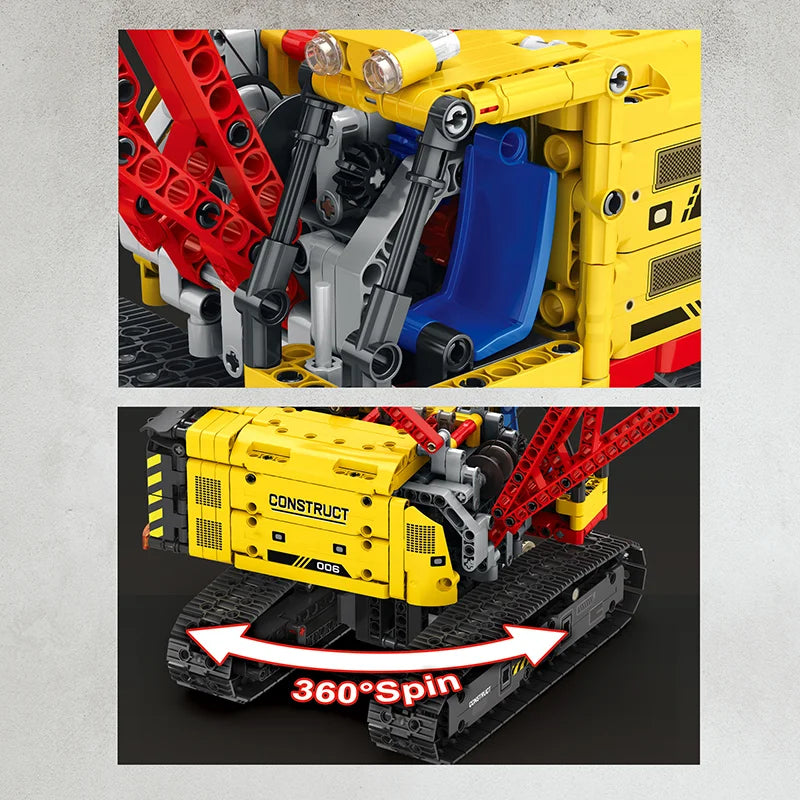 Reobrix 22006 Crawler Crane Building Set