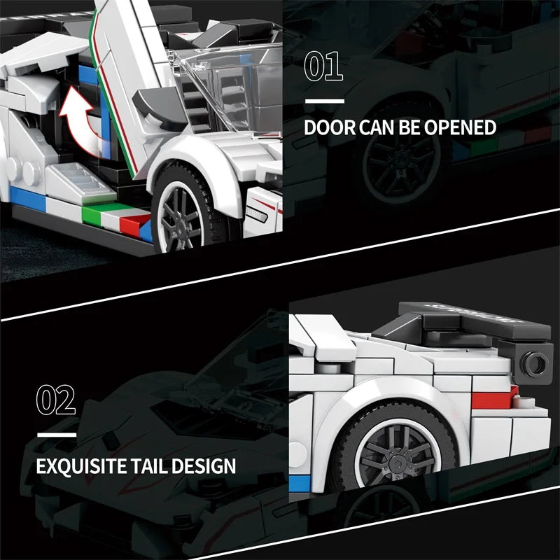 Reobrix 687 SVJ Lamborghini Toy Car Building Set