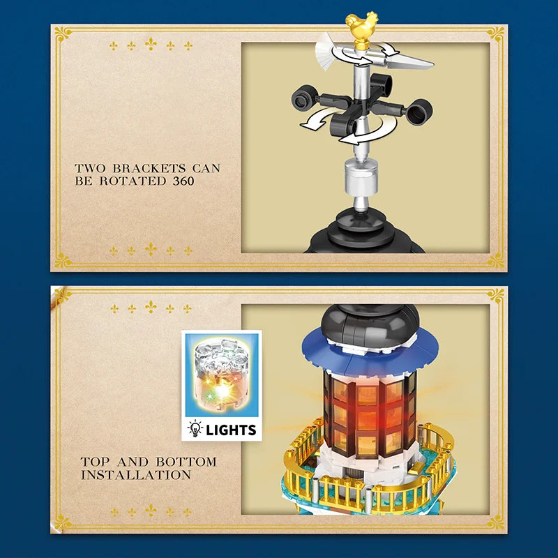 Reobrix 66028 Medieval Lighthouse Building Set