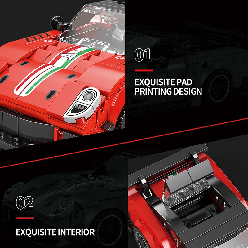 Reobrix 676 Ferrari 599XX EVO Toy Car Building Set