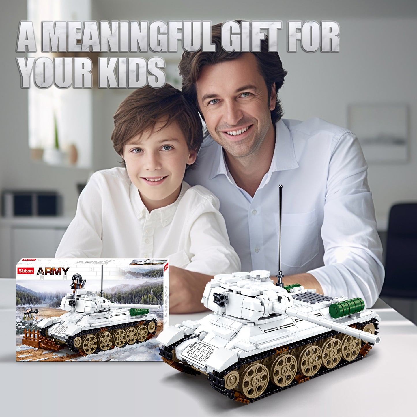 T34-85 Armeepanzer-Bausatz, 518 Teile