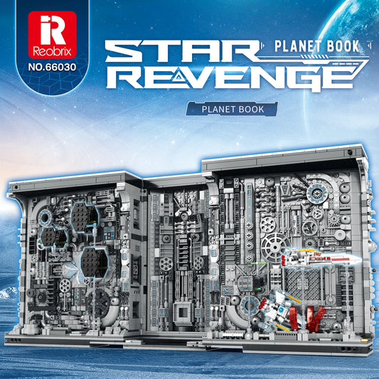 Reobrix 66030 Star Planet Book Nook Building Set with Light