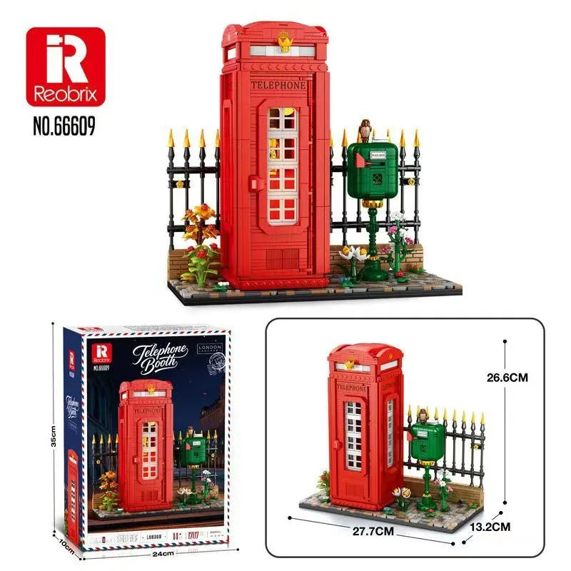 Reobrix 66609 British Phone Booth