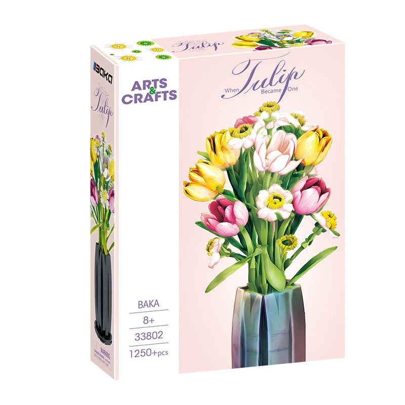 BAKA 33802 Tulip Building Set with Vase