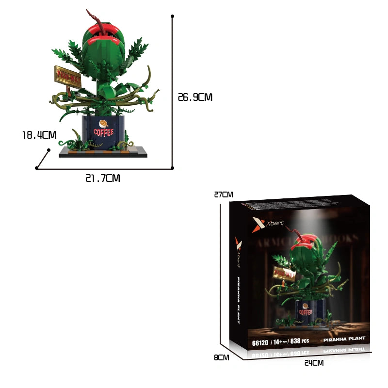 Xbert 66120 Piranha Plant Building Set