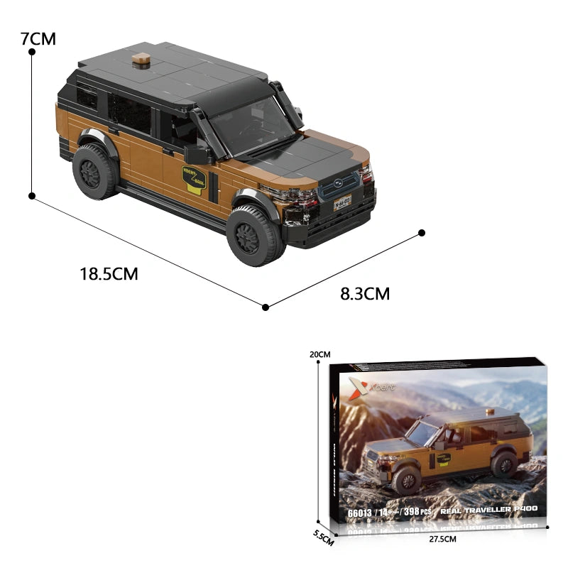 Xbert 66013 Real Traveller P400 Car Model Building Set