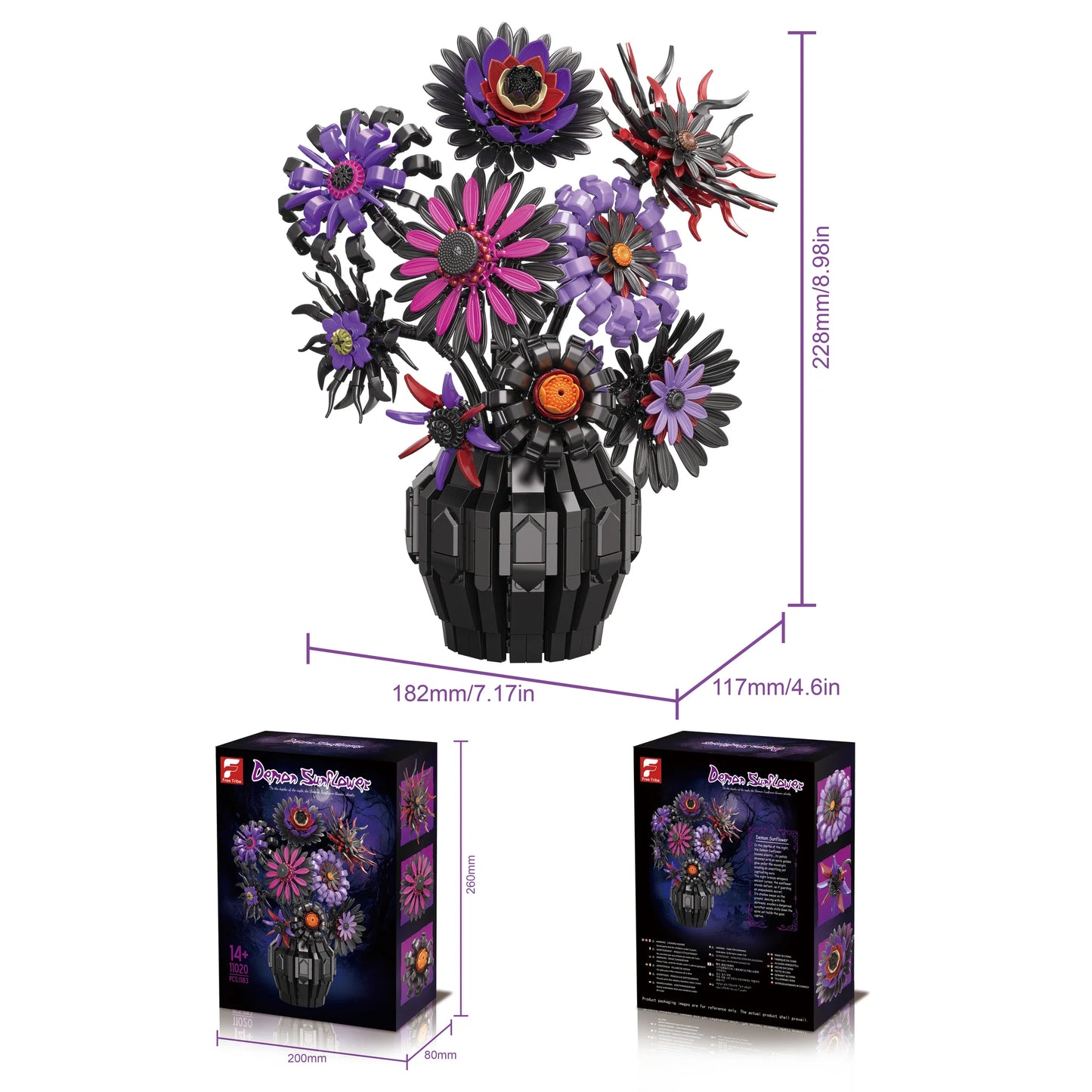 FreeTribe 11020 Demon Sunflower