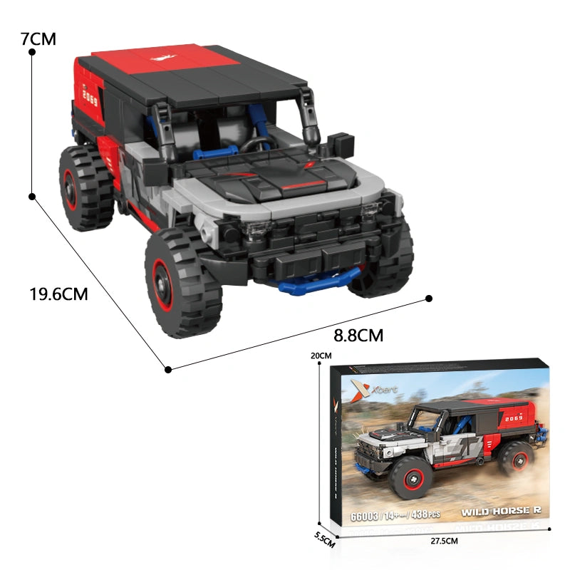 Xbert 66003 Wild Horse R Car Model Building Set