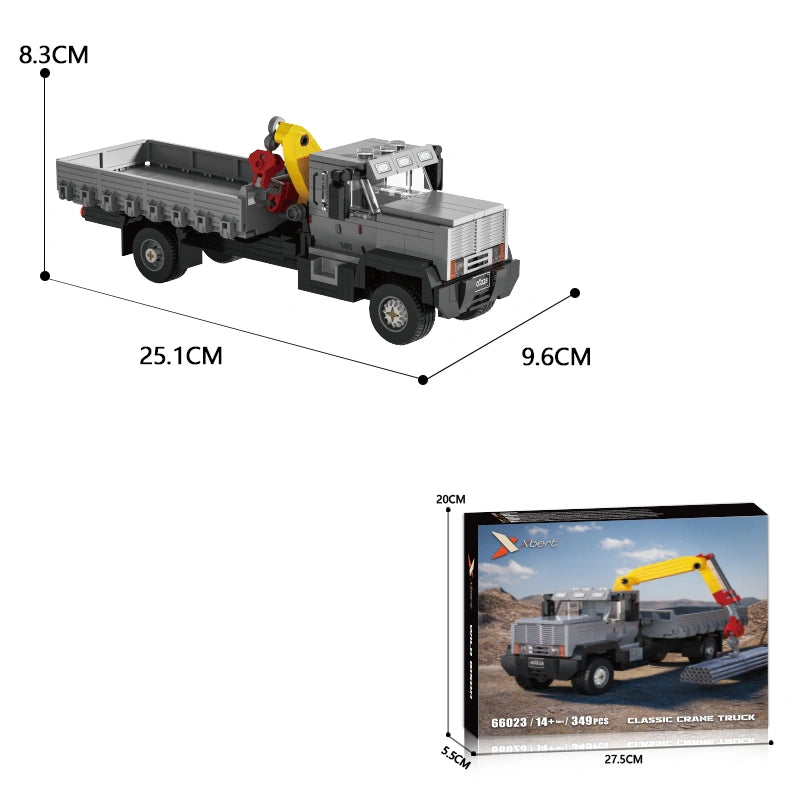 Xbert 66023 Classic Crane Truck Model Building Set