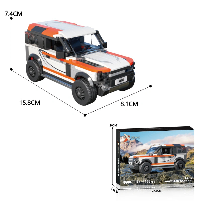 Xbert 66007 Land Traveller 90P400 Car Model Building Set