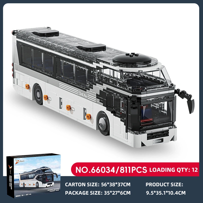 Xbert 66034 Double Decker Tourist Bus Building Set