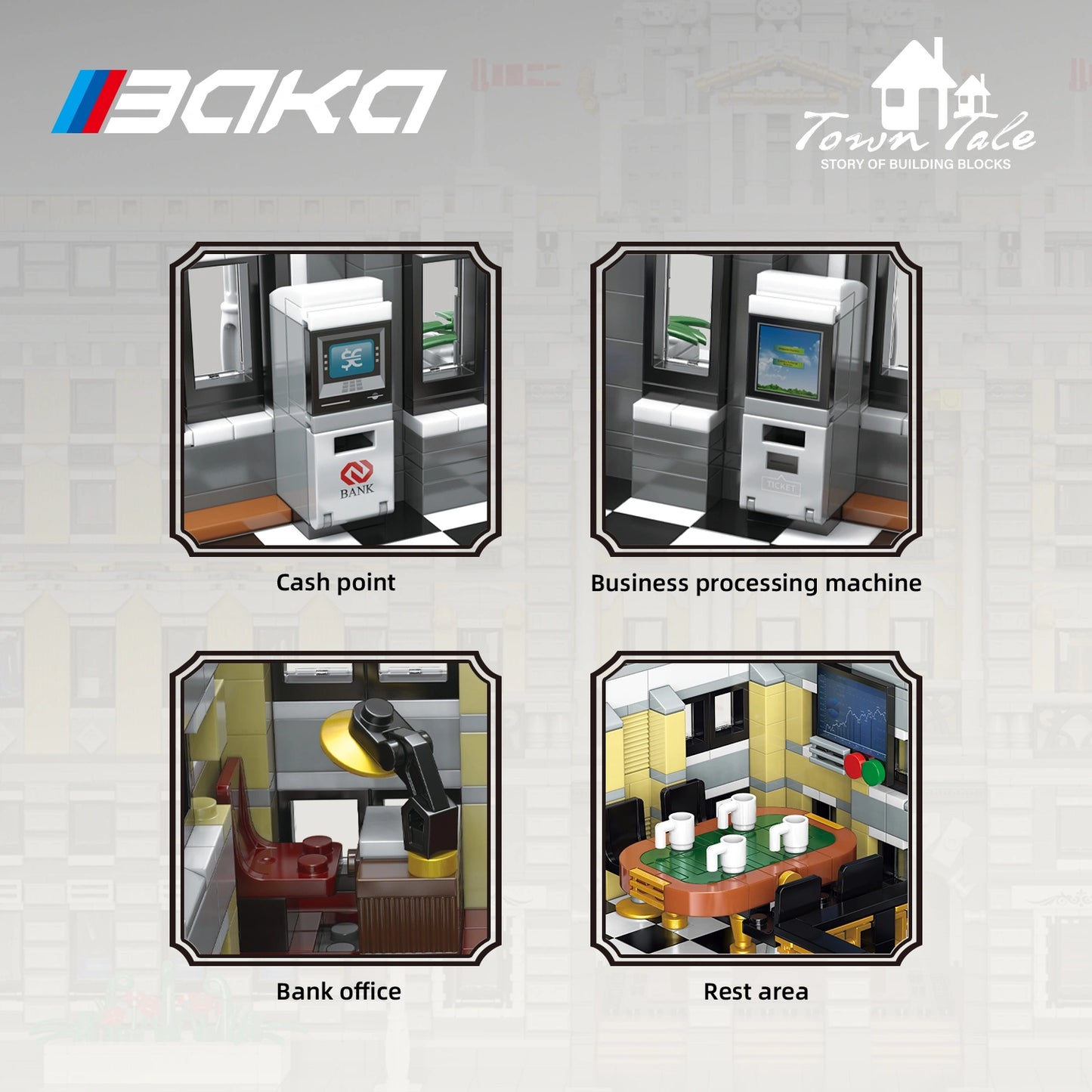 BAKA 33205 Bank Model Building Set