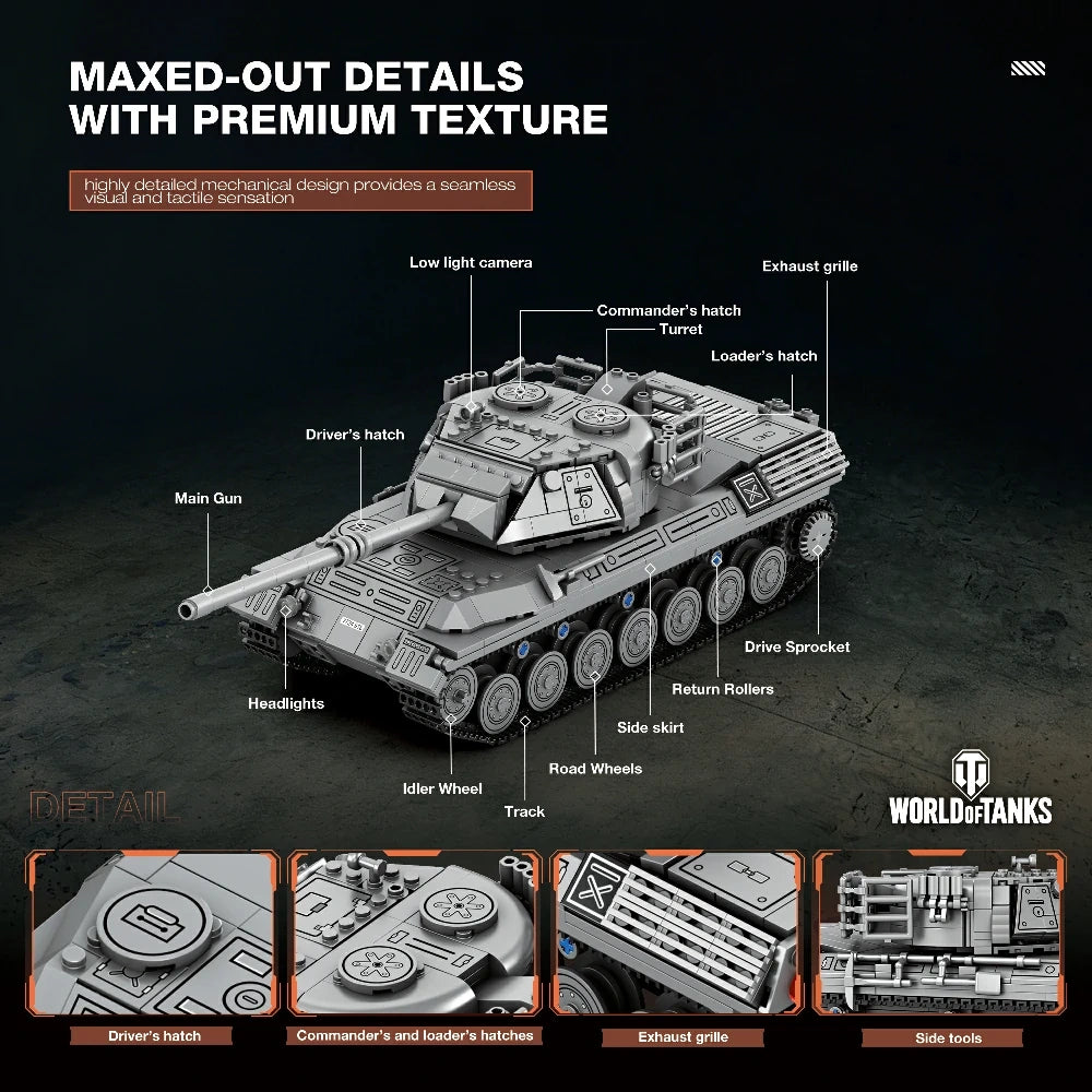 Reobrix 77038 Leopard 1 World of Tanks