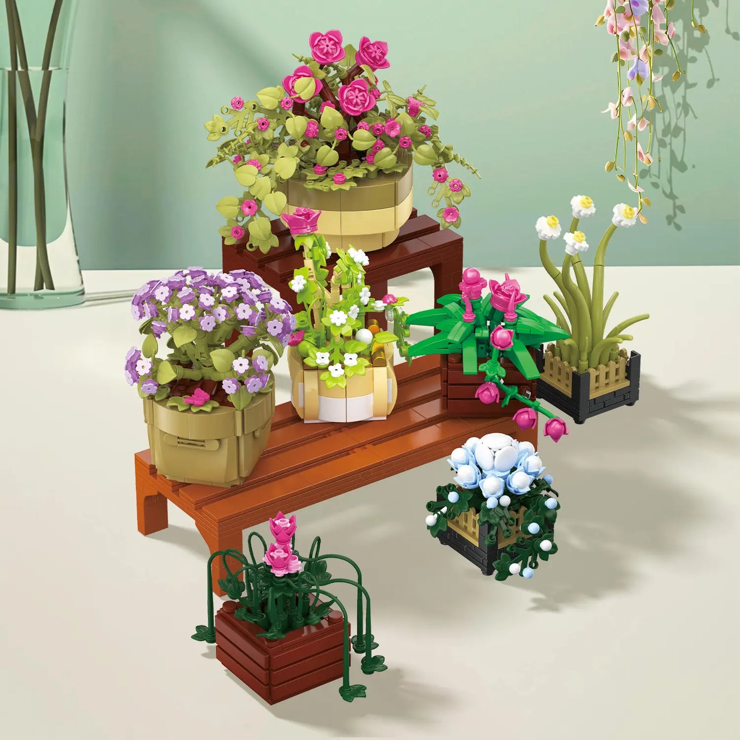 BAKA 33804 Cymbidium Potted Plant Building Set