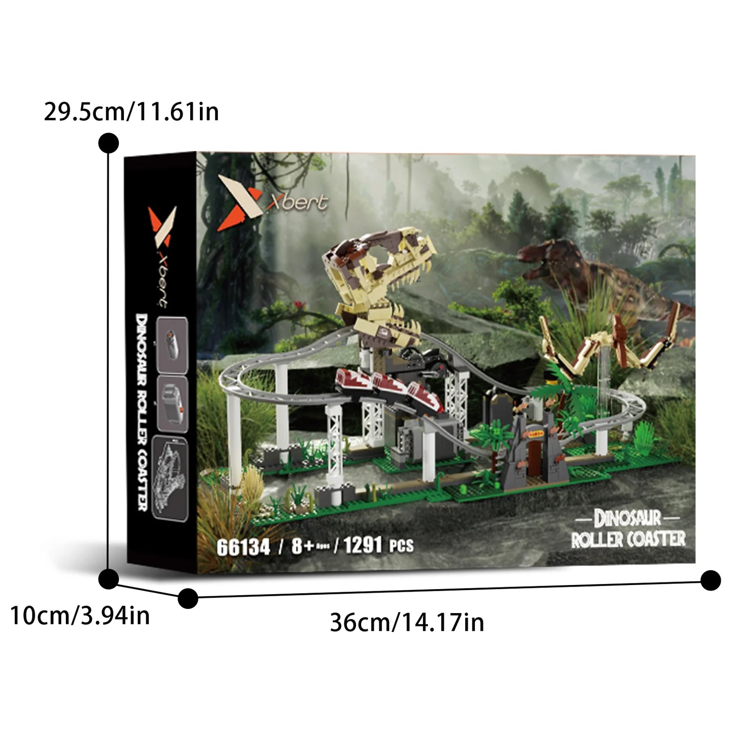 Xbert 66134 Dinosaur Roller Coaster