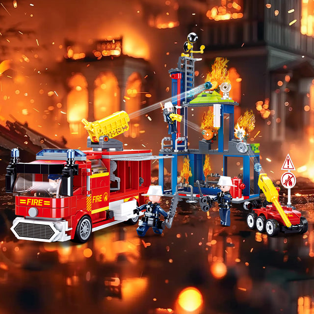 Campaign City Feuerwehr-Übungsset, 585 Teile