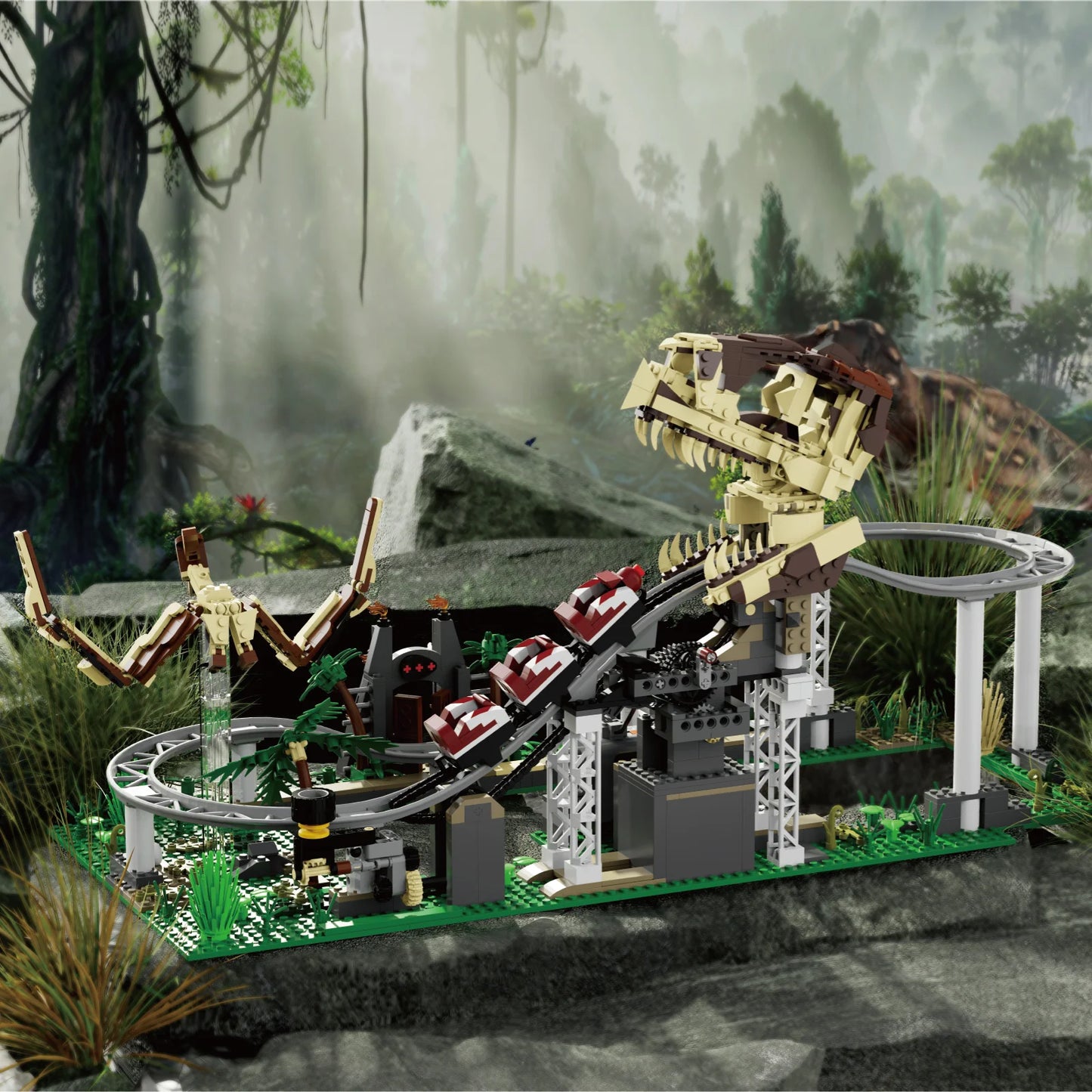 Xbert 66134 Dinosaur Roller Coaster