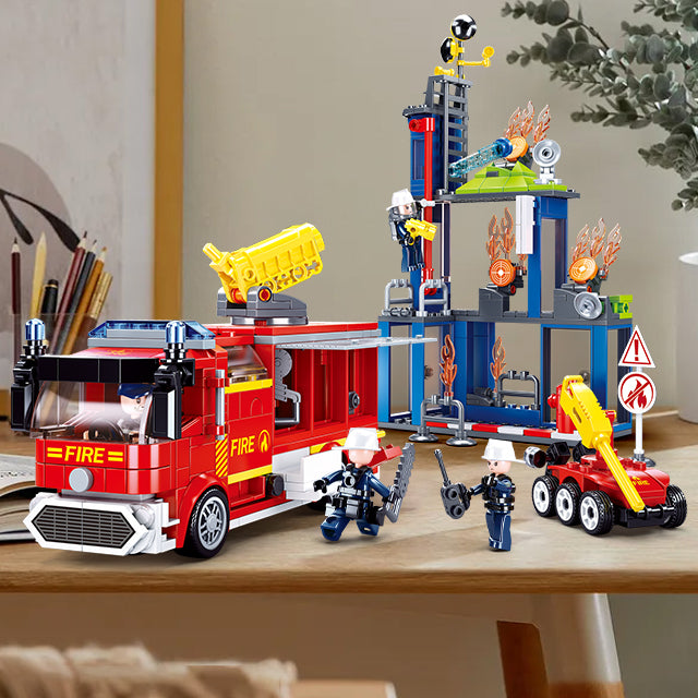 Campaign City Feuerwehr-Übungsset, 585 Teile